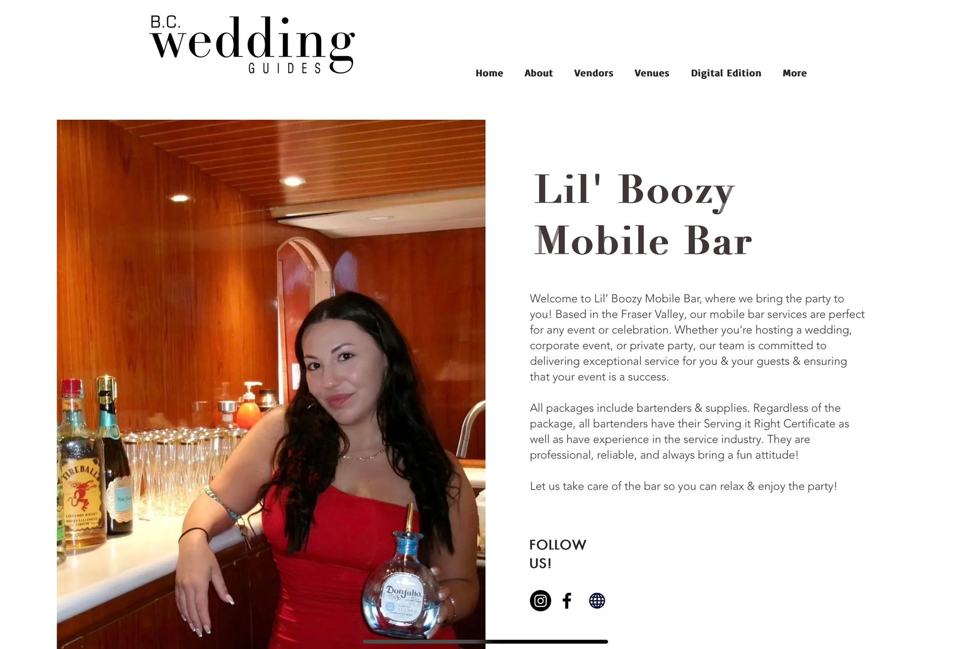 As seen on the BC Wedding Guides Magazine!